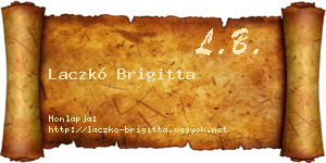 Laczkó Brigitta névjegykártya