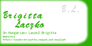 brigitta laczko business card